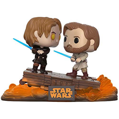 Duel on Mustafar (Smuggler's Bounty Exc): Funk o Pop! Vinyl Figure + 1 Official S.W. Trading Card Bundle (222 - 00031)